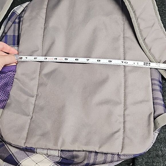 TRANS by Jansport TM60 Supermax Backpack Purple Plaid Travel School